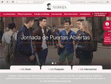Tablet Screenshot of nebrija.com